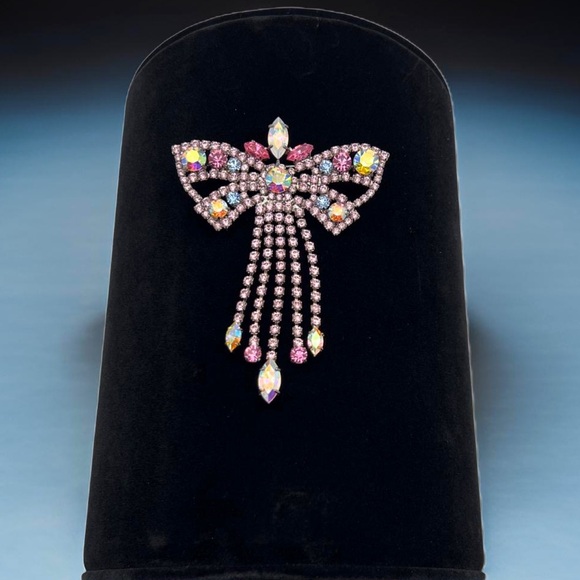🔶NICKY BUTLER FASHION COLLECTIBLE Crystal Butterfly Bow Brooch ONE OF A KIND NB - Picture 2 of 13